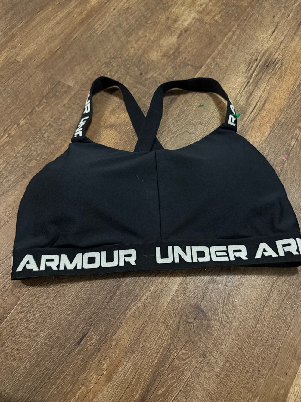 Under Armour Black Sports Bralette with Logo Band